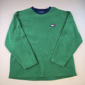 Vintage Tommy Hilfiger Tommy Jeans Mens Sweatshirt Size Large 90s Green